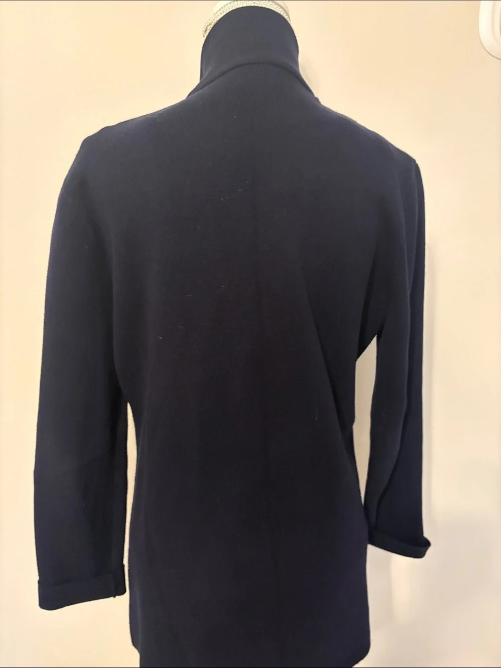 J. Crew Navy Stand-Collar Pea Coat